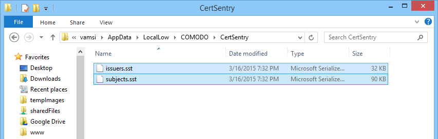 establishing-secure-connection-delete-conflicting-comodo-files