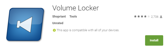 Disable Volume Buttons - Install Volume Locker App