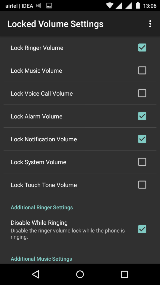 Disable Volume Buttons - Volume Locker Settings