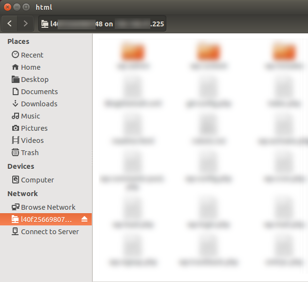 ubuntu-remote-folder-logged-in-successful