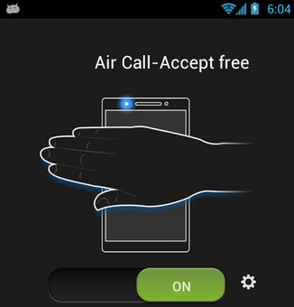 enable gesture control android air accept call free