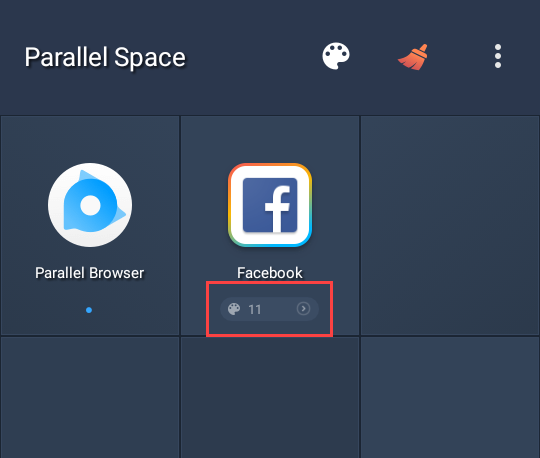 multiple facebook accounts on android tap on themes