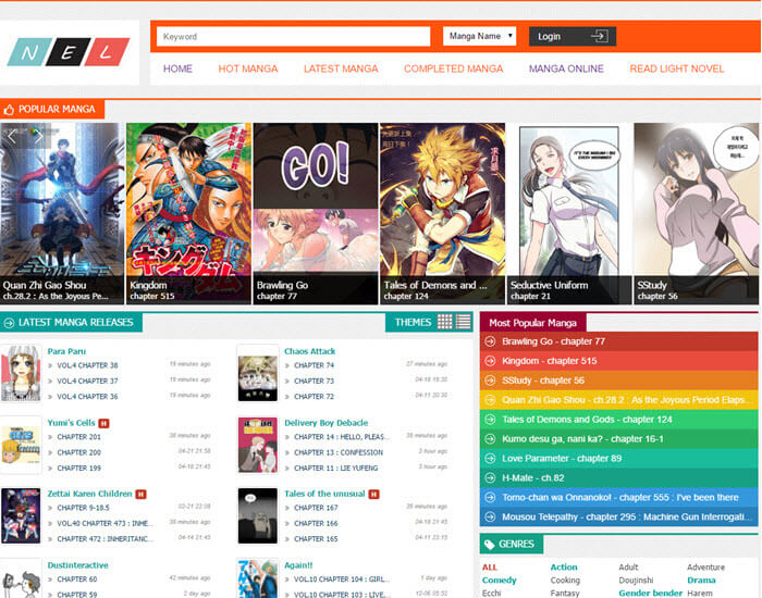 Best site to read manga online - Manganel