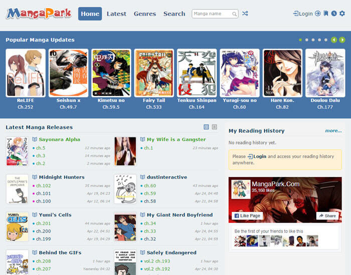 Best manga website - MangaPark