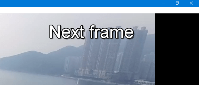 VLC Frame by Frame - Next Frame in VLC
