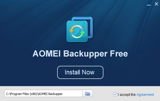 AOMEI Backupper Review - Install AOMEI Backupper