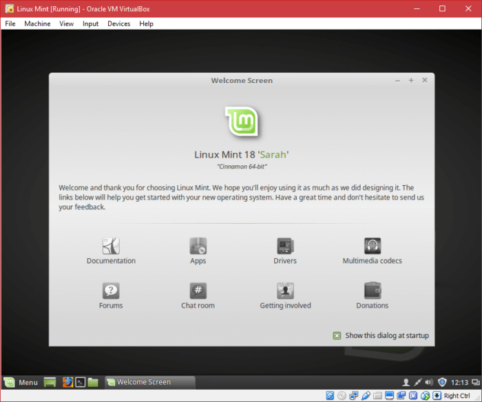 Install Linux Mint in VirtualBox - Installation Completed