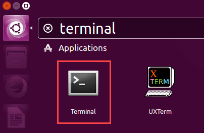 Install Chrome in Ubuntu - open terminal