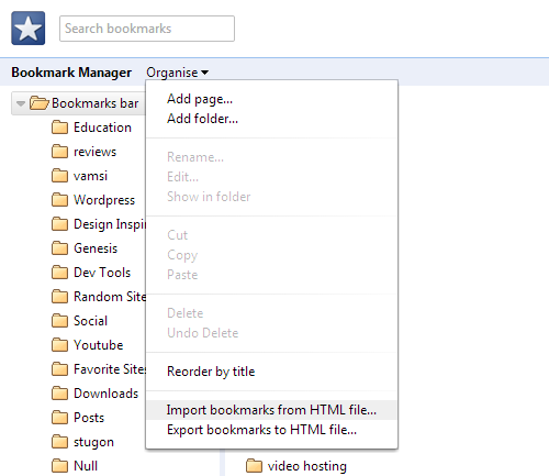 chrome-import-bookmarks - Stugon