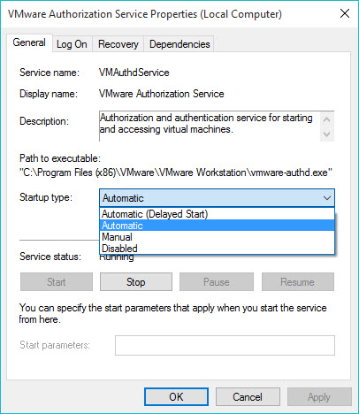 vmware-authorization-service-not-running-select-automatic