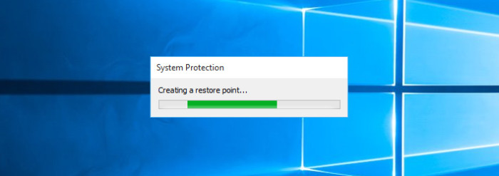 can t turn on system restore windows 10