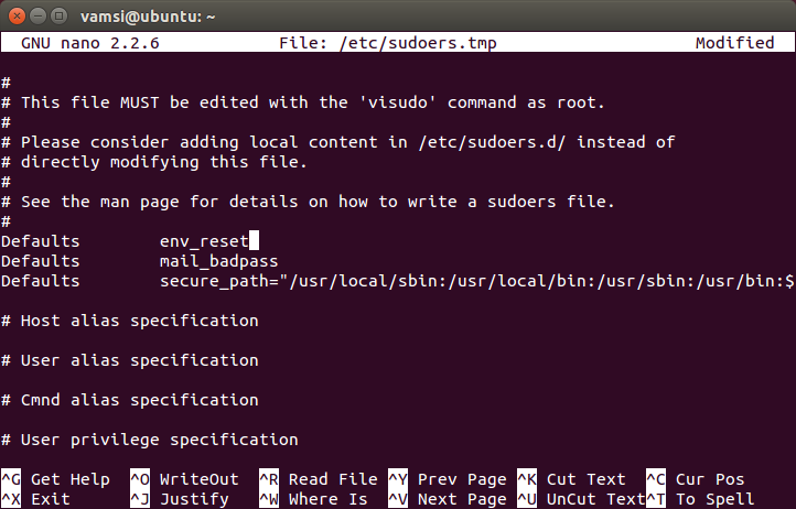 linux-terminal-password-asterisks-visible-open-sudoers-file
