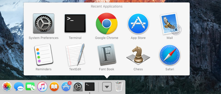 How to Add Recent Items Stack to Mac OS X Dock