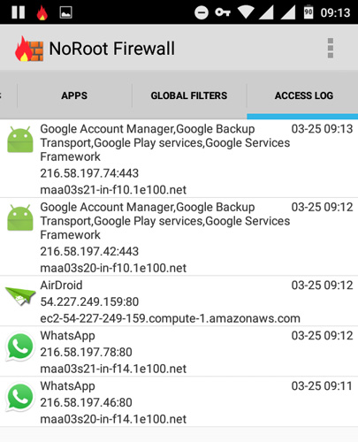 android-app-noroot-firewall-access-log
