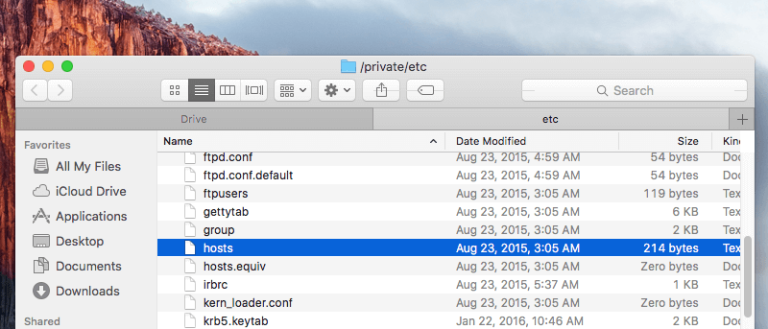 How to Edit Hosts File On Mac OS X