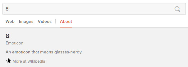 duckduckgo search tips know about emoticons
