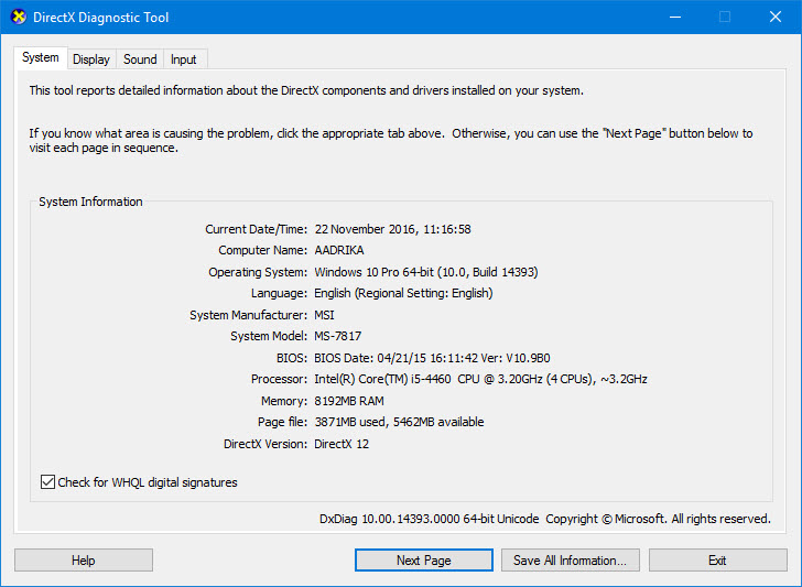 How to Find DirectX Version in Windows - Stugon