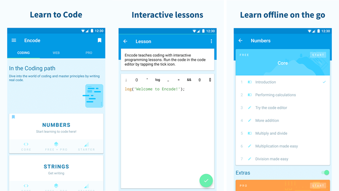 Best Android Apps to Learn Programming - Encode