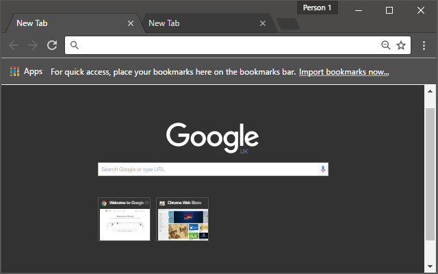 Dark themes for Google Chrome - Material Incognito Dark Theme