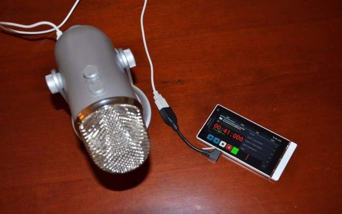 Top 10 uses of OTG cable - Connect external microphone and record audio