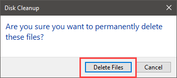 Clear thumbnail cache - Click Delete Files button