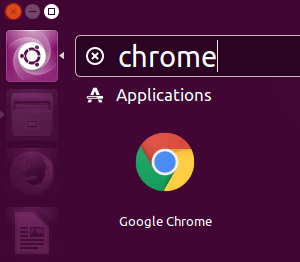 Open Google Chrome in Ubuntu